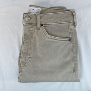 Topshop Jamie Hourglass Jean Khaki Skinny High Waist 28x30 Women’s – LIKE NEW